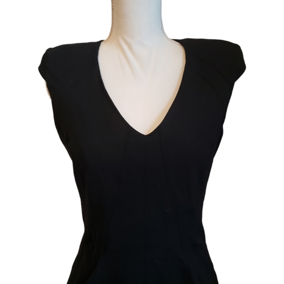 EUC Helmut Lang Wool Blend Cap Sleeve Alloy Sheath Dress - Picture 4 of 15